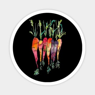 Colorful Heirloom Carrots Magnet